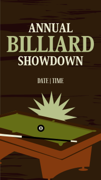 Billiard Tournament Facebook Story Preview