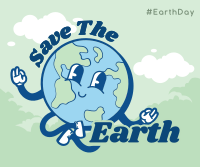 Modern Earth Day Facebook Post Design