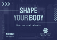 Shape Your Body Postcard Image Preview