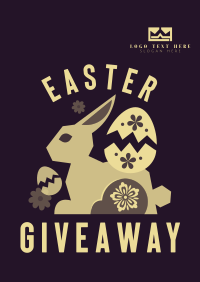 Floral Easter Bunny Giveaway Poster Image Preview