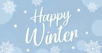 Simple Winterly Greeting Facebook Ad Design
