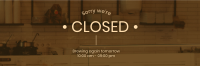 Coffee Shop Closed Twitter Header Image Preview