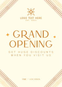 Art Deco Grand Opening Flyer Image Preview
