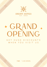 Art Deco Grand Opening Flyer Image Preview