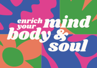 Mind Body & Soul Postcard Image Preview