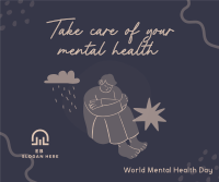 Mental Health Care Facebook Post Design