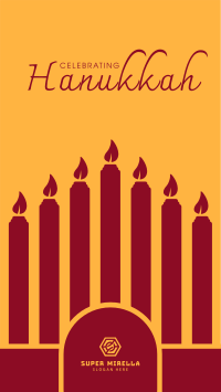 Celebrating Hanukkah Candles Facebook Story Image Preview