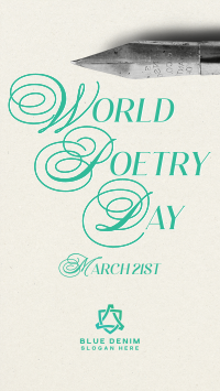 World Poetry Day Pen Instagram Reel Image Preview