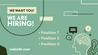 We're Hiring Creatives Facebook event cover Image Preview
