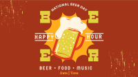 Beer Badge Promo Facebook Event Cover Design