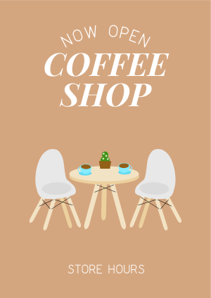 Coffee Shop is Open Flyer Image Preview