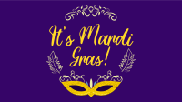 Fancy Mardi Gras Facebook Event Cover Design