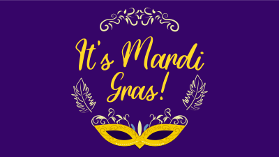 Fancy Mardi Gras Facebook event cover Image Preview