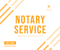 Online Notary Service Facebook Post Design