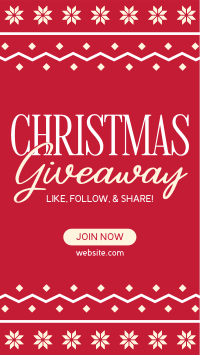 Christmas Giveaway Promo TikTok Video Image Preview