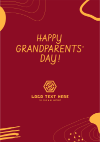 Happy Grandparents' Day Abstract Flyer Design