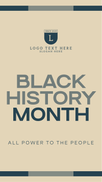 Black History YouTube Short Design