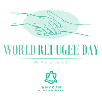 We Celebrate all Refugees Instagram Post Design