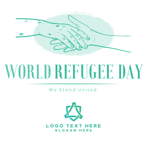 We Celebrate all Refugees Instagram post Image Preview