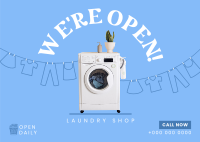 Laundry Washer Postcard Image Preview