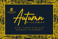 Leafy Fall Giveaway Pinterest Cover Design