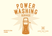 Power Washing Service Postcard Design