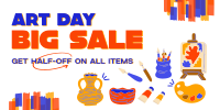 Art Materials Sale Twitter post Image Preview