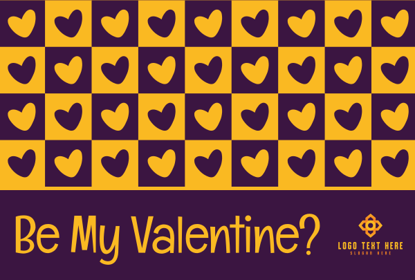 Valentine Retro Heart Pinterest Cover Design Image Preview