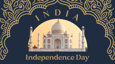 Decorative Indian Independence Facebook event cover Image Preview