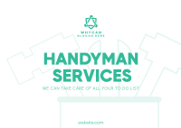 Handyman Professionals Postcard Image Preview