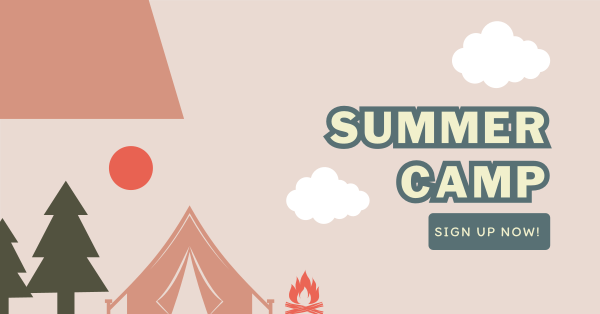 School Summer Camp  Facebook Ad Design Image Preview