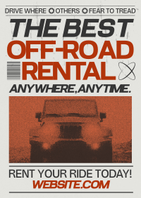 Brutalist Off-Road Rental Poster Image Preview