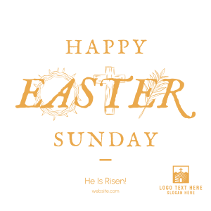 Rustic Easter Instagram post Image Preview