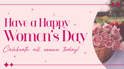 Happy Women's Day Facebook event cover Image Preview