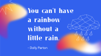 Little Rain Quote Video Design