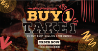 Buy 1 Take 1 Barbeque Facebook Ad Design