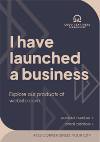 Business Launch Announcement Flyer Design