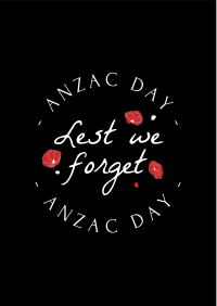 Anzac Day Emblem Flyer Image Preview