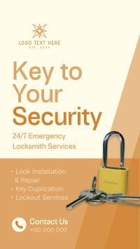 Locksmith Shop Services TikTok Video Design