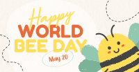 Modern Celebrating World Bee Day Facebook ad Image Preview