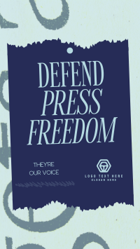 Defend Press Freedom Facebook Story Design