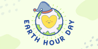 Earth Hour Celebration Twitter Post Design