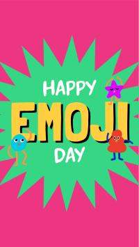 Happy Emoji Day Facebook story Image Preview