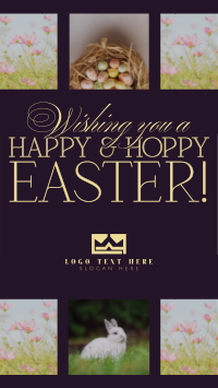 Rustic Easter Greeting Instagram Reel Design