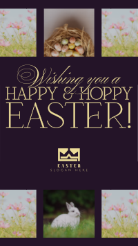 Rustic Easter Greeting Instagram Reel Image Preview