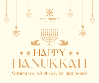 Hanukkah Candelabra Facebook post Image Preview