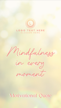 Mindfulness Quote Instagram Reel Design