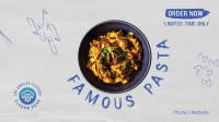 Pasta Chalkboard Facebook event cover Image Preview