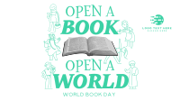 Minimalist Book Day Greeting Animation Preview