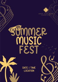 Fun Summer Playlist Poster Design